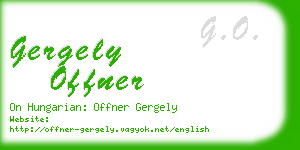 gergely offner business card